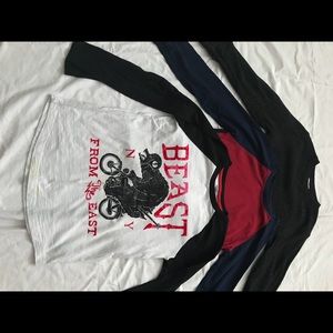 Bundle of 3 baseball type t-shirts. Size M 8/10